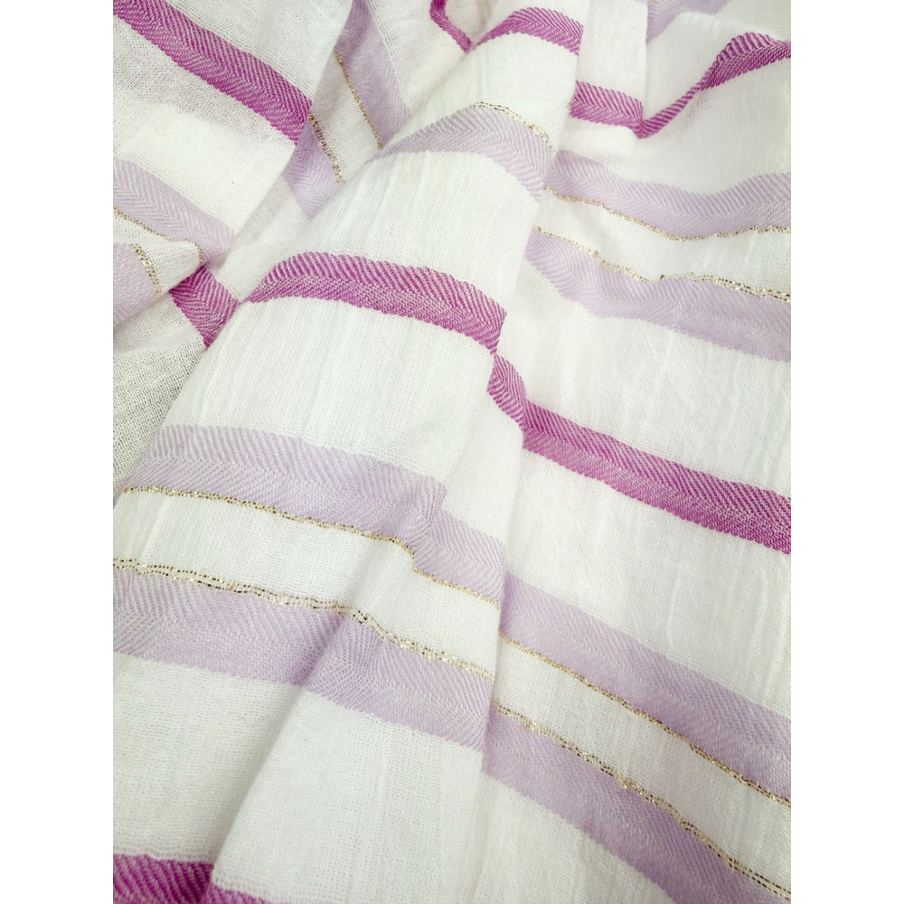 Lane Bryant Off The Shoulder Top Plus 14/16 White Pink Purple Striped Blouse - Picture 4 of 8